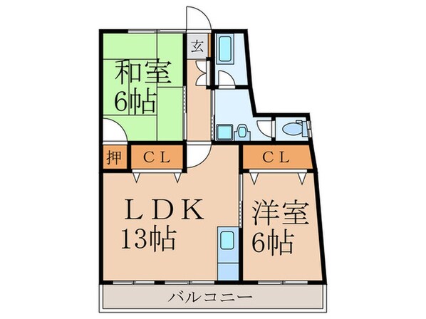 花宅ビルの物件間取画像